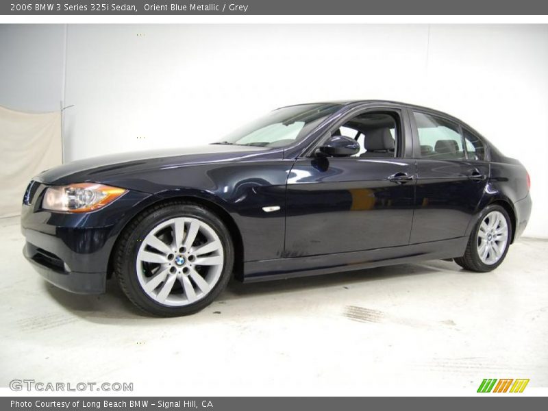 Orient Blue Metallic / Grey 2006 BMW 3 Series 325i Sedan