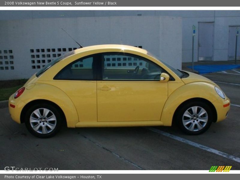 Sunflower Yellow / Black 2008 Volkswagen New Beetle S Coupe