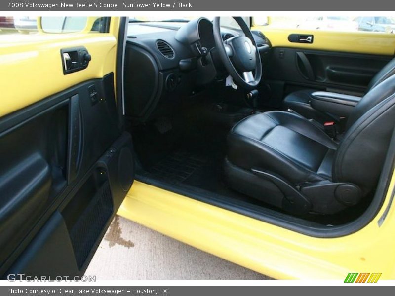 Sunflower Yellow / Black 2008 Volkswagen New Beetle S Coupe