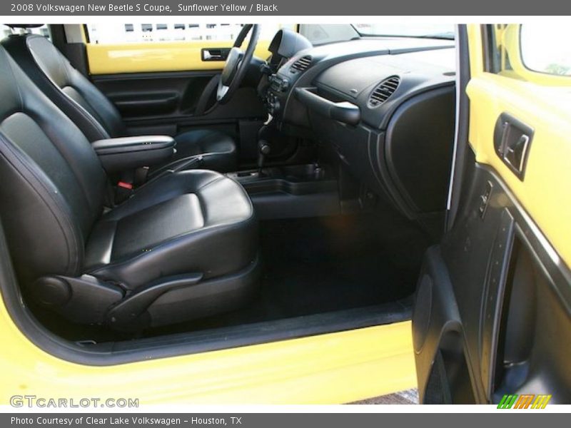 Sunflower Yellow / Black 2008 Volkswagen New Beetle S Coupe
