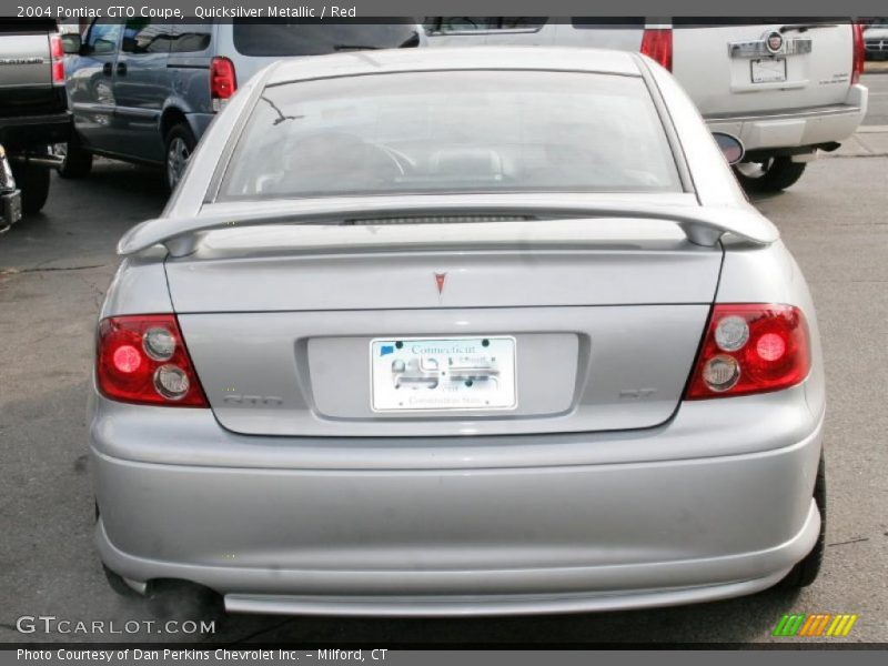 Quicksilver Metallic / Red 2004 Pontiac GTO Coupe