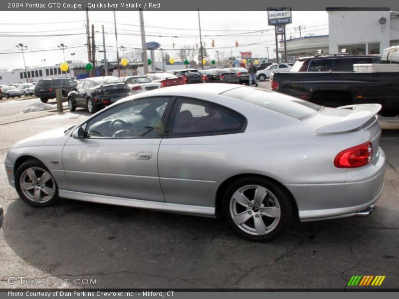 Quicksilver Metallic / Red 2004 Pontiac GTO Coupe