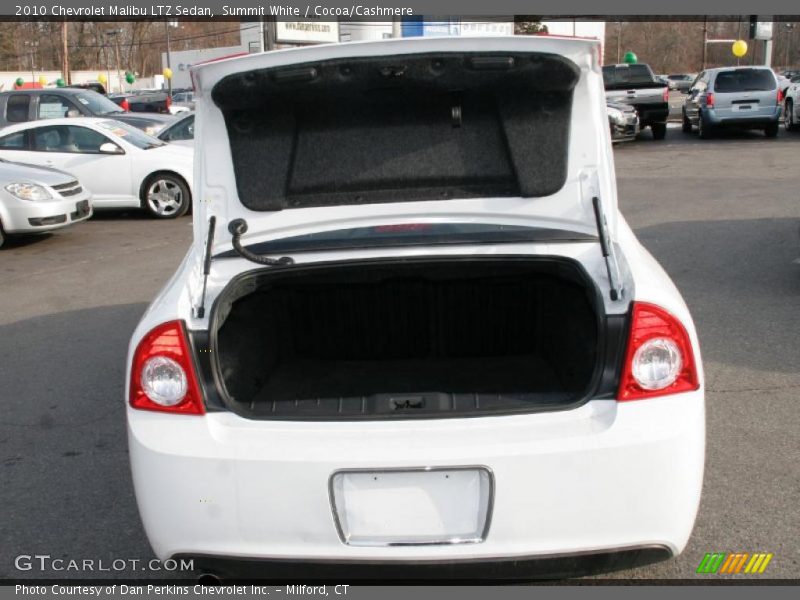 Summit White / Cocoa/Cashmere 2010 Chevrolet Malibu LTZ Sedan