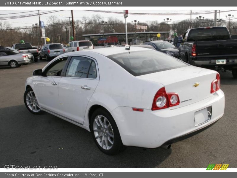 Summit White / Cocoa/Cashmere 2010 Chevrolet Malibu LTZ Sedan