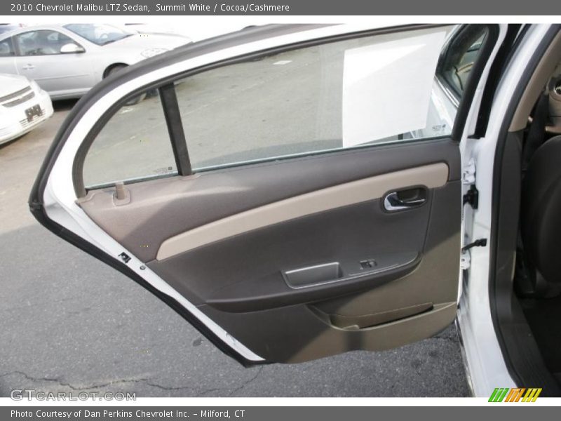 Summit White / Cocoa/Cashmere 2010 Chevrolet Malibu LTZ Sedan