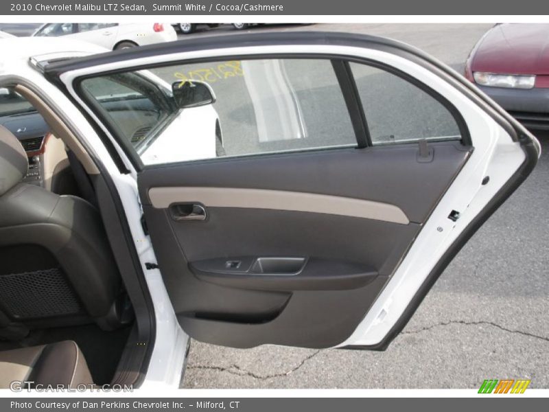 Summit White / Cocoa/Cashmere 2010 Chevrolet Malibu LTZ Sedan