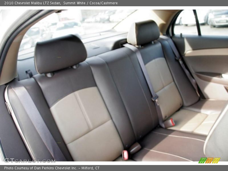 Summit White / Cocoa/Cashmere 2010 Chevrolet Malibu LTZ Sedan