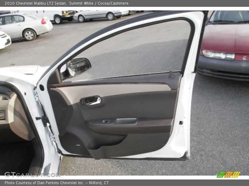 Summit White / Cocoa/Cashmere 2010 Chevrolet Malibu LTZ Sedan
