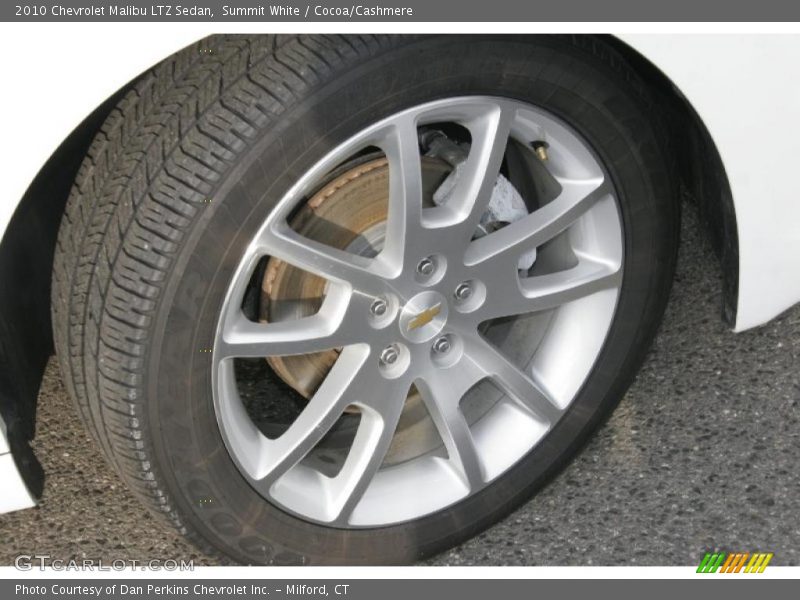 Summit White / Cocoa/Cashmere 2010 Chevrolet Malibu LTZ Sedan