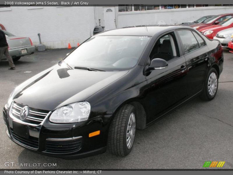 Black / Art Grey 2008 Volkswagen Jetta S Sedan