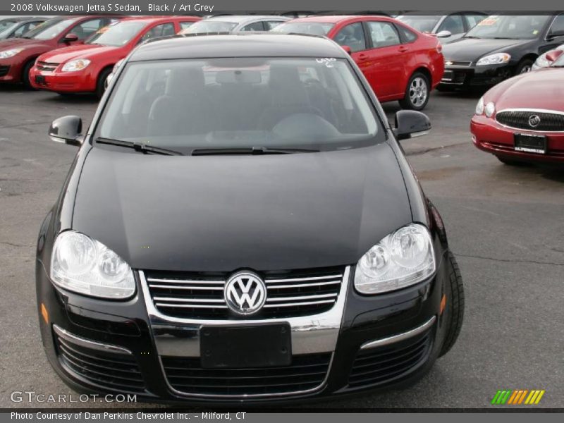 Black / Art Grey 2008 Volkswagen Jetta S Sedan