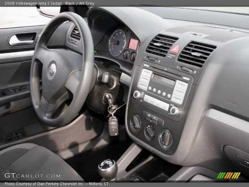 Black / Art Grey 2008 Volkswagen Jetta S Sedan