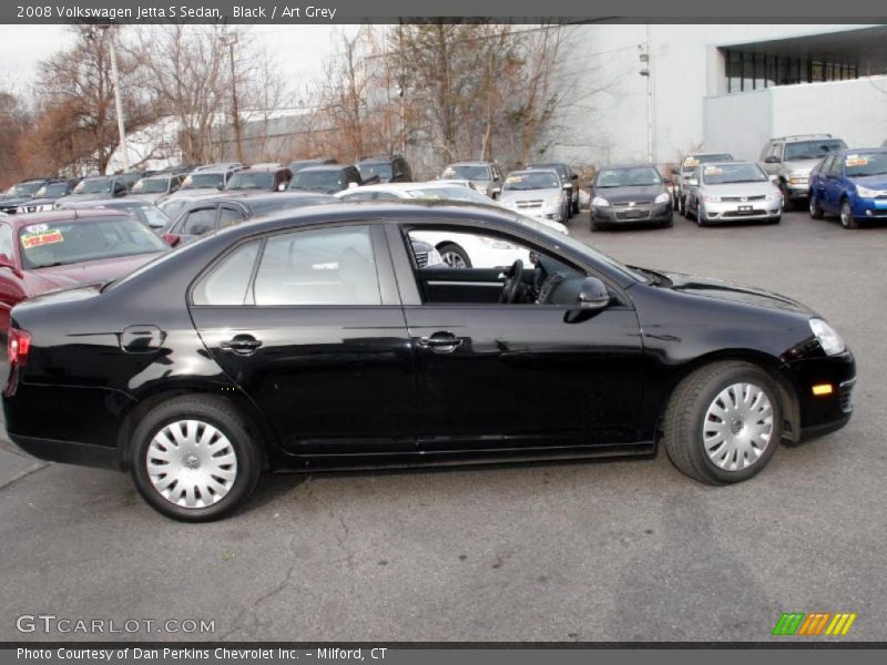 Black / Art Grey 2008 Volkswagen Jetta S Sedan