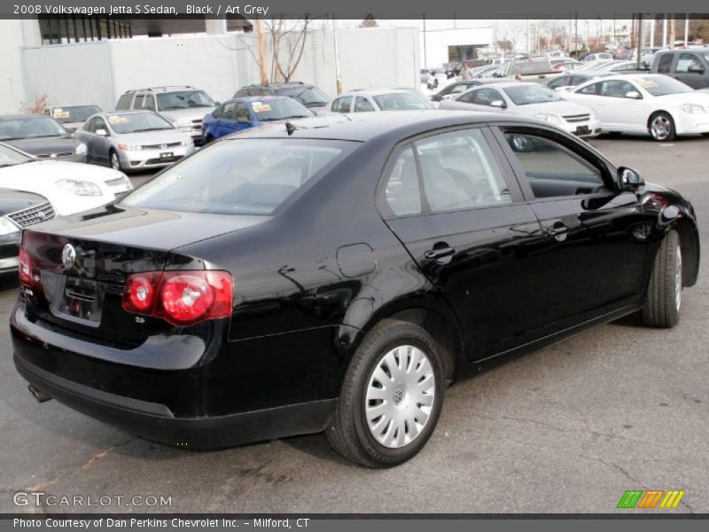 Black / Art Grey 2008 Volkswagen Jetta S Sedan