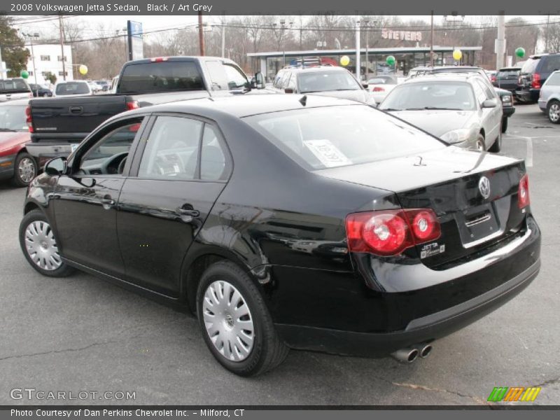 Black / Art Grey 2008 Volkswagen Jetta S Sedan