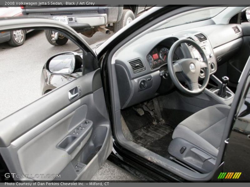 Black / Art Grey 2008 Volkswagen Jetta S Sedan