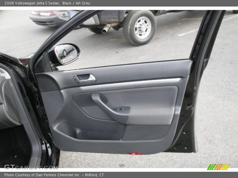 Black / Art Grey 2008 Volkswagen Jetta S Sedan