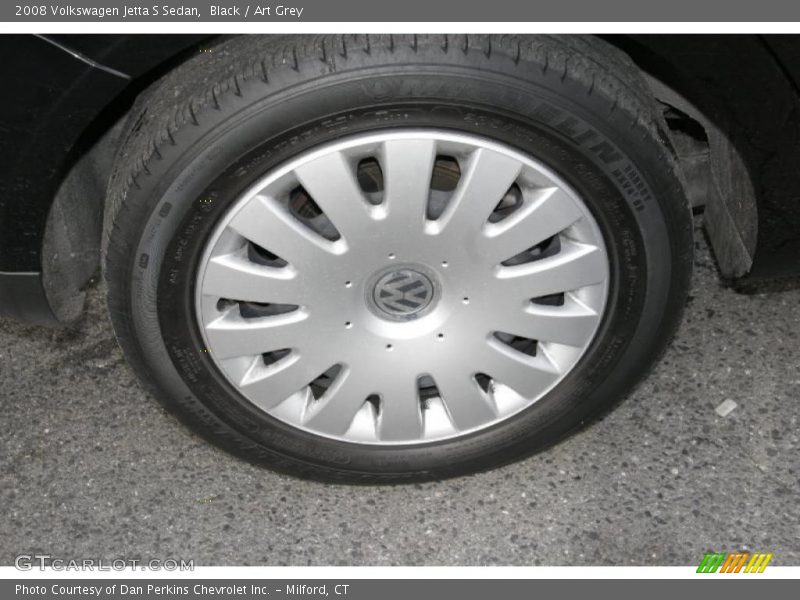 Black / Art Grey 2008 Volkswagen Jetta S Sedan