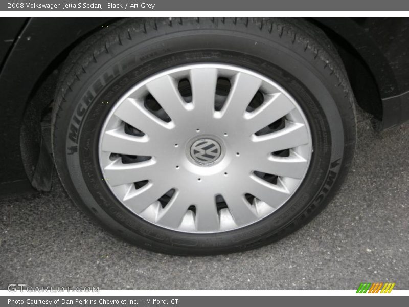 Black / Art Grey 2008 Volkswagen Jetta S Sedan