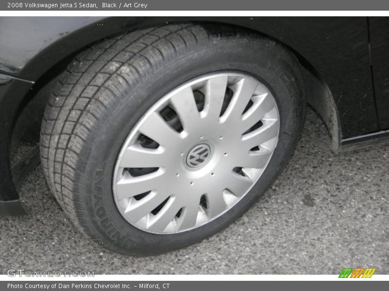 Black / Art Grey 2008 Volkswagen Jetta S Sedan