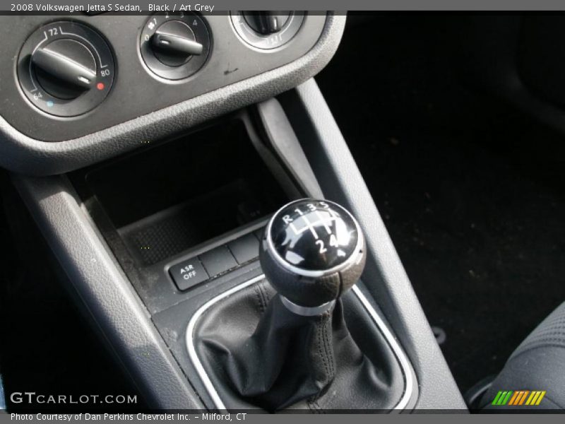 Black / Art Grey 2008 Volkswagen Jetta S Sedan