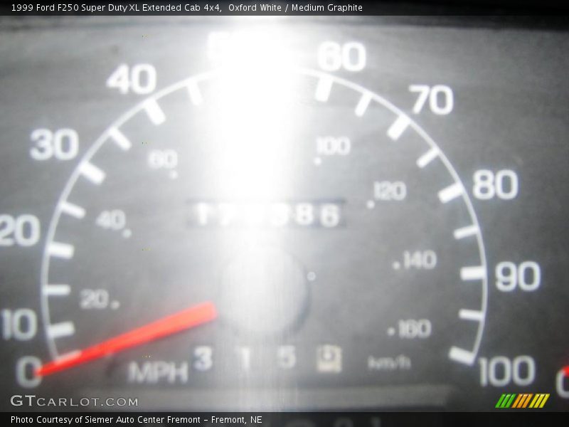 Oxford White / Medium Graphite 1999 Ford F250 Super Duty XL Extended Cab 4x4