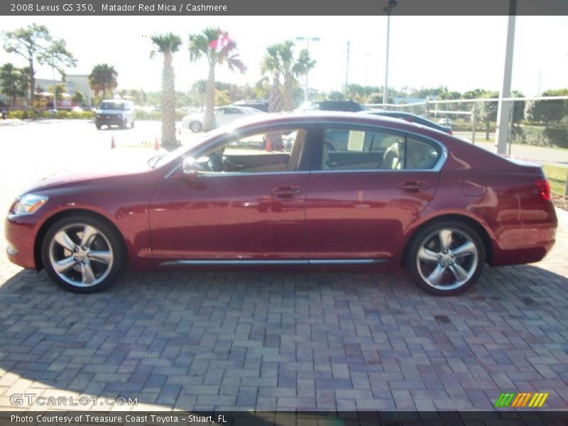 Matador Red Mica / Cashmere 2008 Lexus GS 350