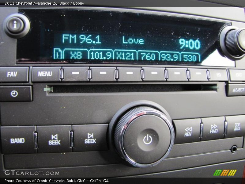 Black / Ebony 2011 Chevrolet Avalanche LS