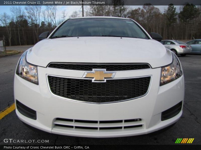 Summit White / Jet Black/Medium Titanium 2011 Chevrolet Cruze LS