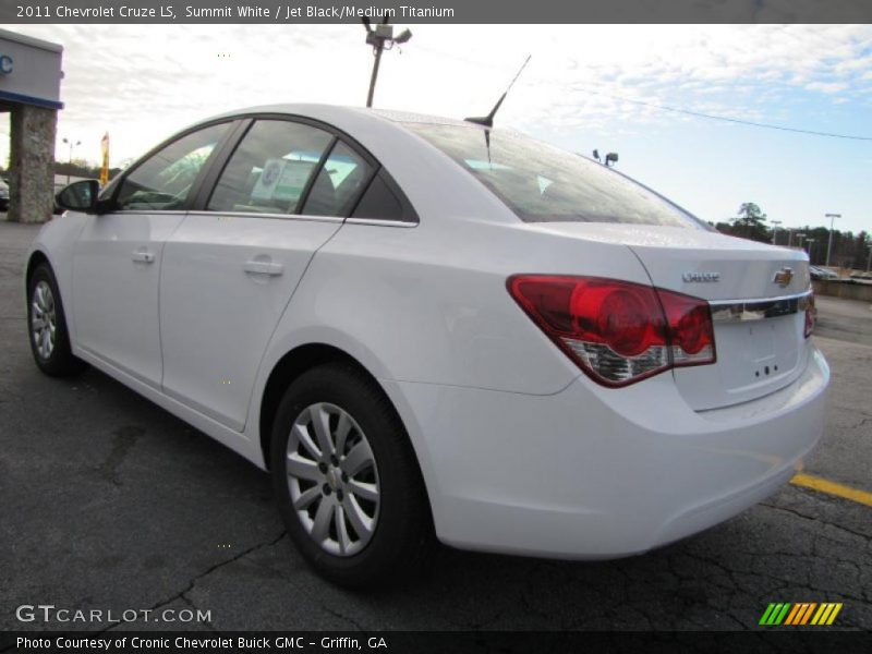 Summit White / Jet Black/Medium Titanium 2011 Chevrolet Cruze LS
