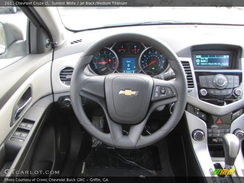 Summit White / Jet Black/Medium Titanium 2011 Chevrolet Cruze LS