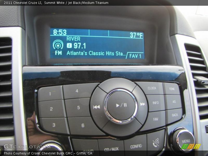 Summit White / Jet Black/Medium Titanium 2011 Chevrolet Cruze LS