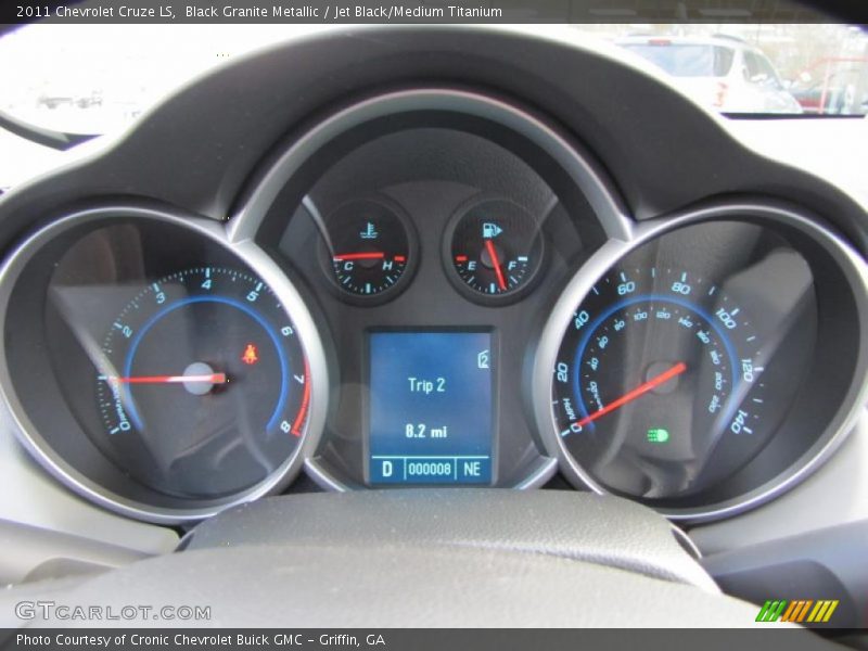Black Granite Metallic / Jet Black/Medium Titanium 2011 Chevrolet Cruze LS
