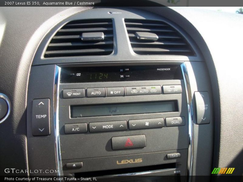 Aquamarine Blue / Cashmere 2007 Lexus ES 350