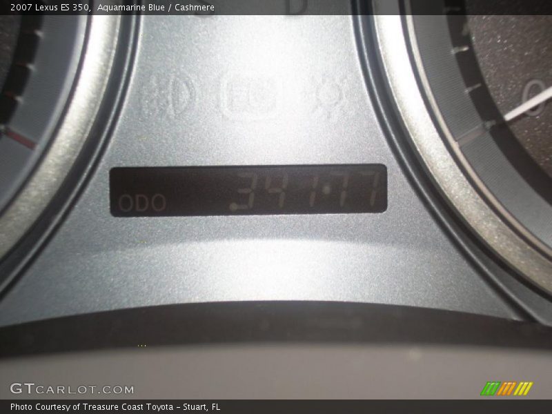 Aquamarine Blue / Cashmere 2007 Lexus ES 350