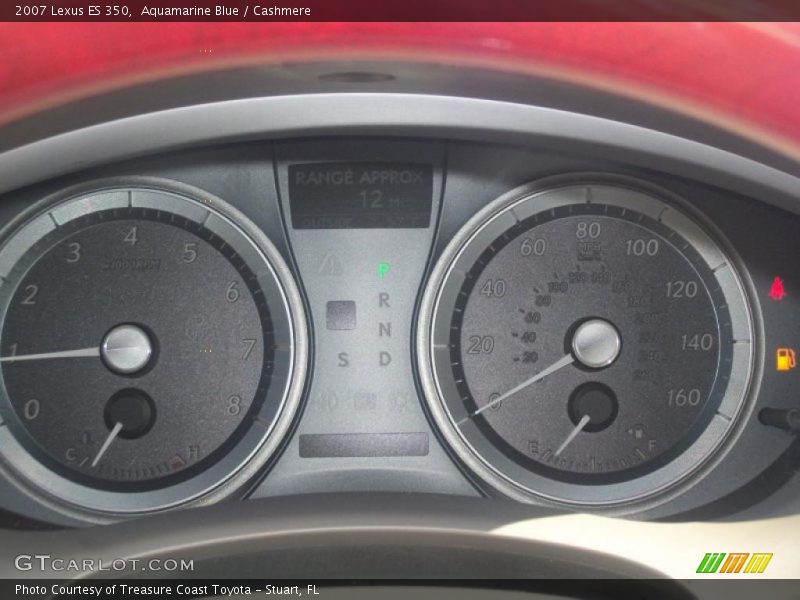 Aquamarine Blue / Cashmere 2007 Lexus ES 350