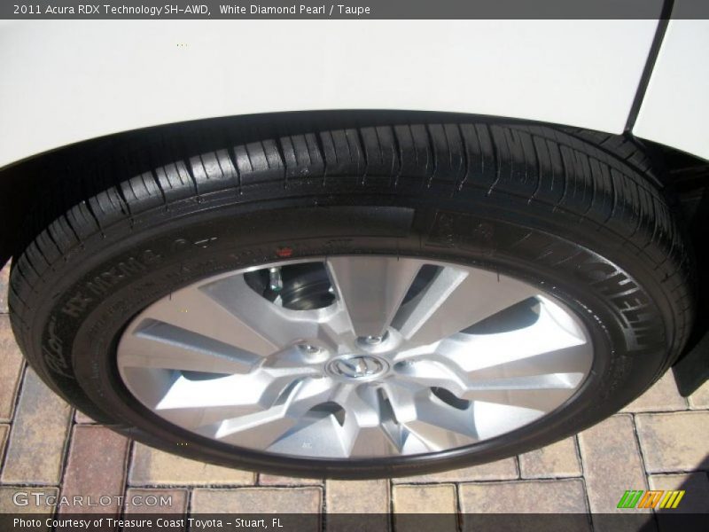 White Diamond Pearl / Taupe 2011 Acura RDX Technology SH-AWD