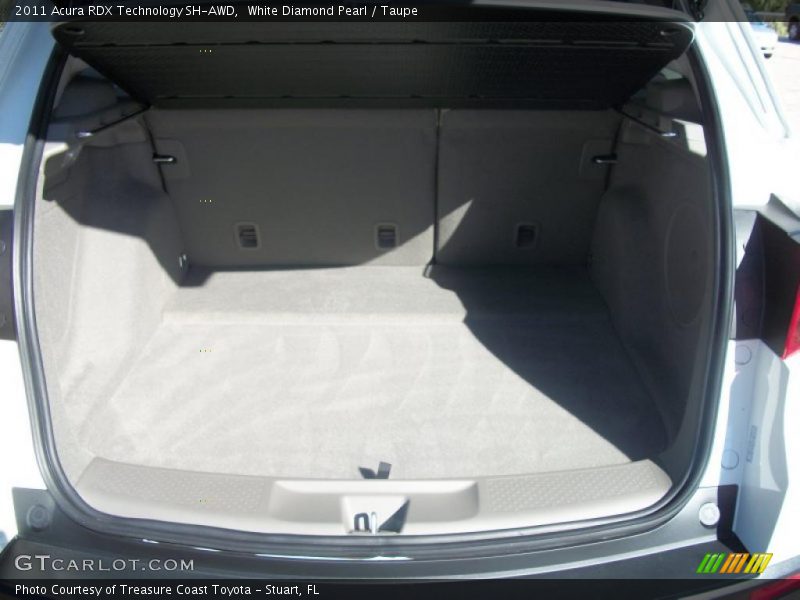 White Diamond Pearl / Taupe 2011 Acura RDX Technology SH-AWD