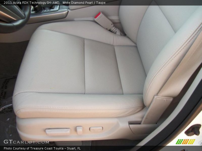 White Diamond Pearl / Taupe 2011 Acura RDX Technology SH-AWD