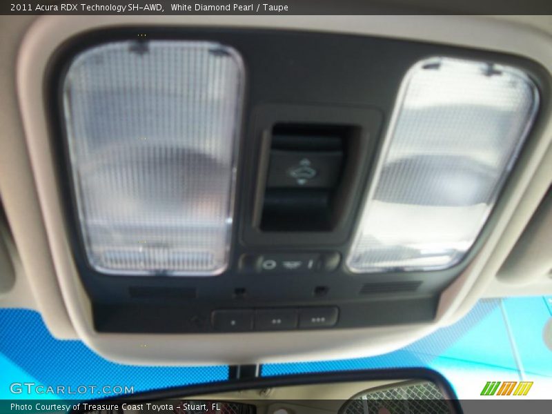 White Diamond Pearl / Taupe 2011 Acura RDX Technology SH-AWD