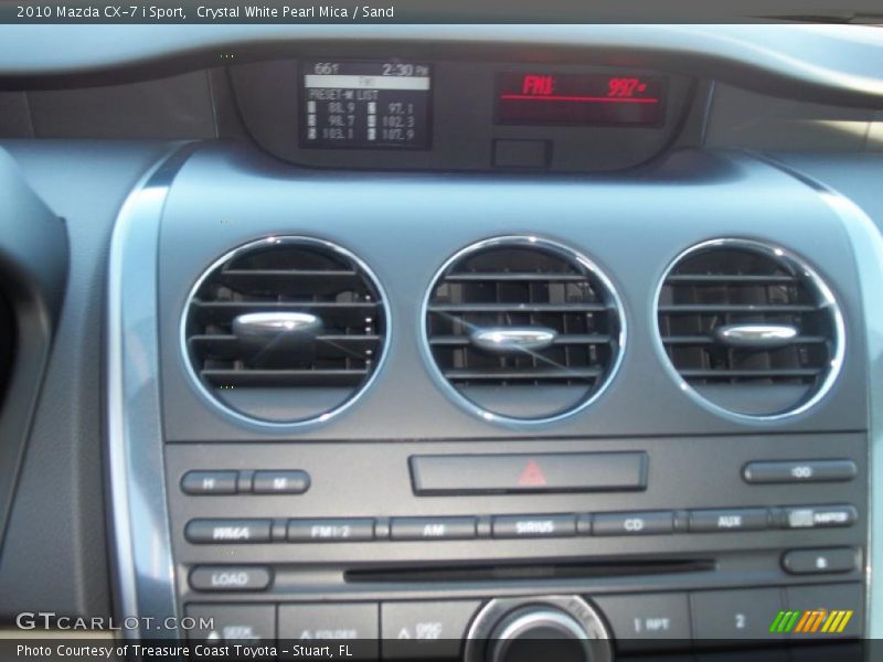 Crystal White Pearl Mica / Sand 2010 Mazda CX-7 i Sport