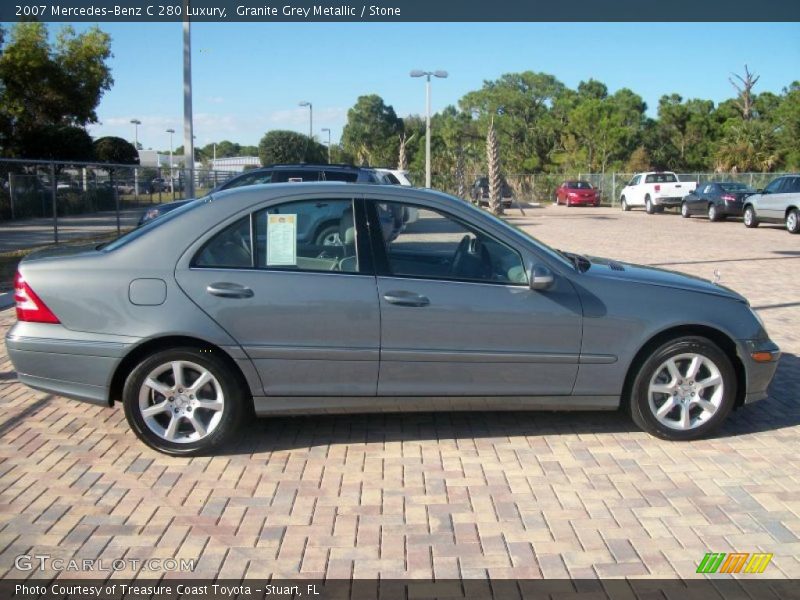 Granite Grey Metallic / Stone 2007 Mercedes-Benz C 280 Luxury