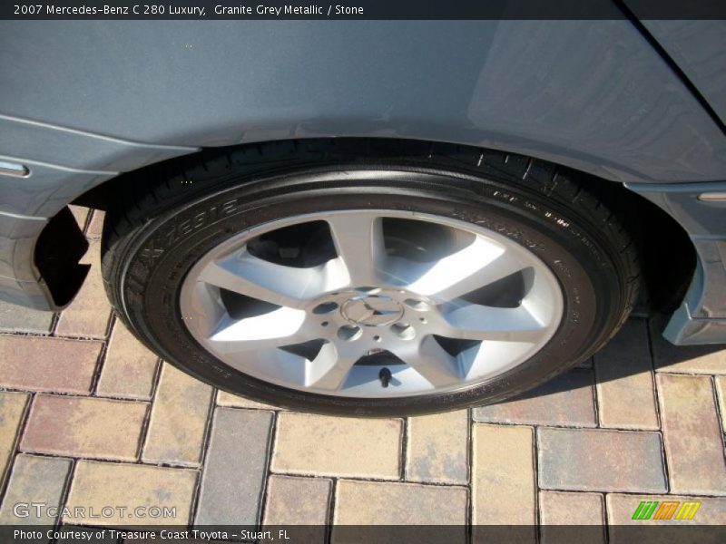 Granite Grey Metallic / Stone 2007 Mercedes-Benz C 280 Luxury