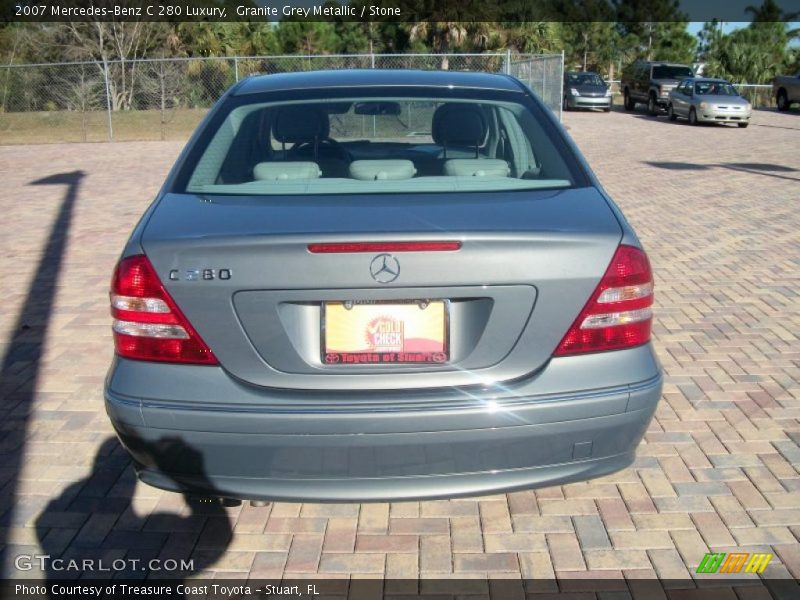 Granite Grey Metallic / Stone 2007 Mercedes-Benz C 280 Luxury