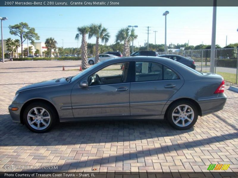 Granite Grey Metallic / Stone 2007 Mercedes-Benz C 280 Luxury