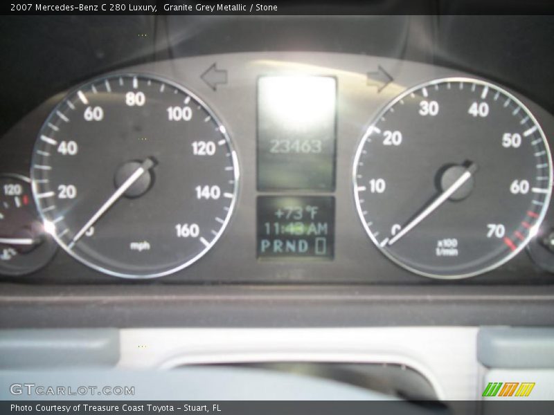 Granite Grey Metallic / Stone 2007 Mercedes-Benz C 280 Luxury