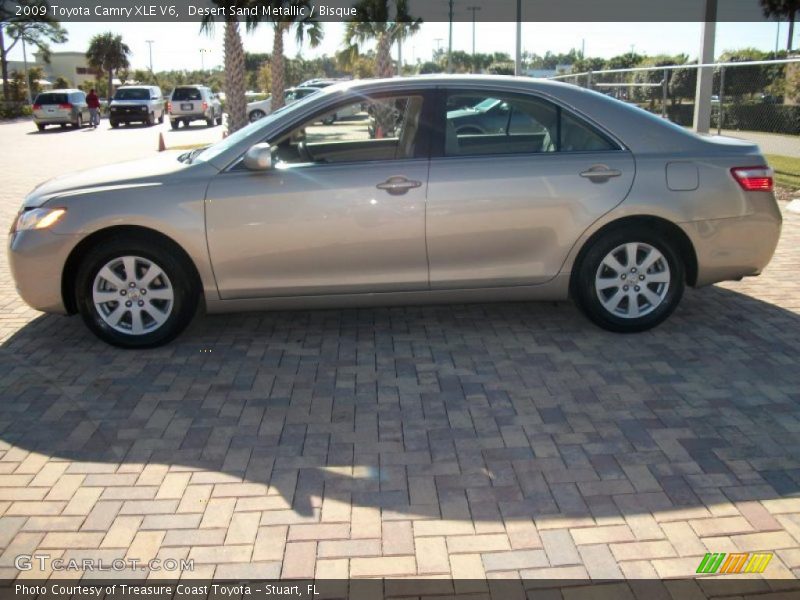 Desert Sand Metallic / Bisque 2009 Toyota Camry XLE V6
