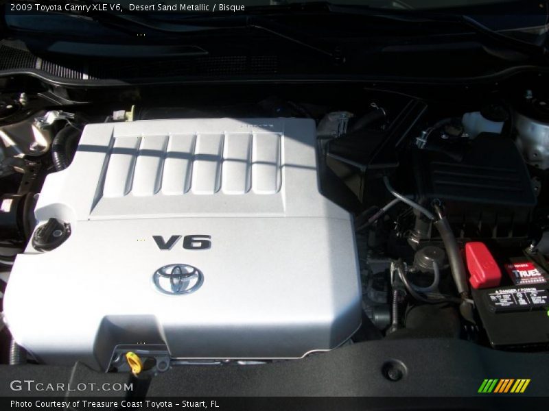 Desert Sand Metallic / Bisque 2009 Toyota Camry XLE V6