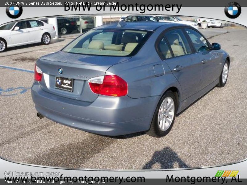 Arctic Metallic / Cream Beige 2007 BMW 3 Series 328i Sedan