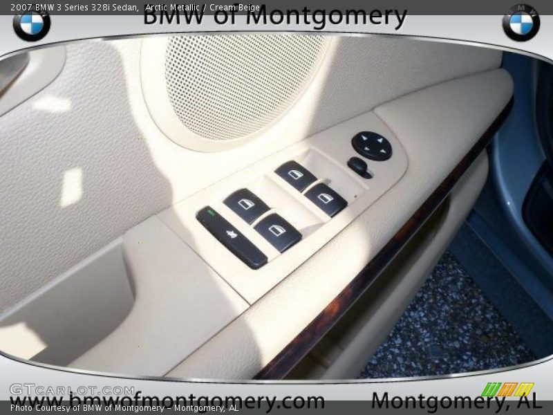 Arctic Metallic / Cream Beige 2007 BMW 3 Series 328i Sedan